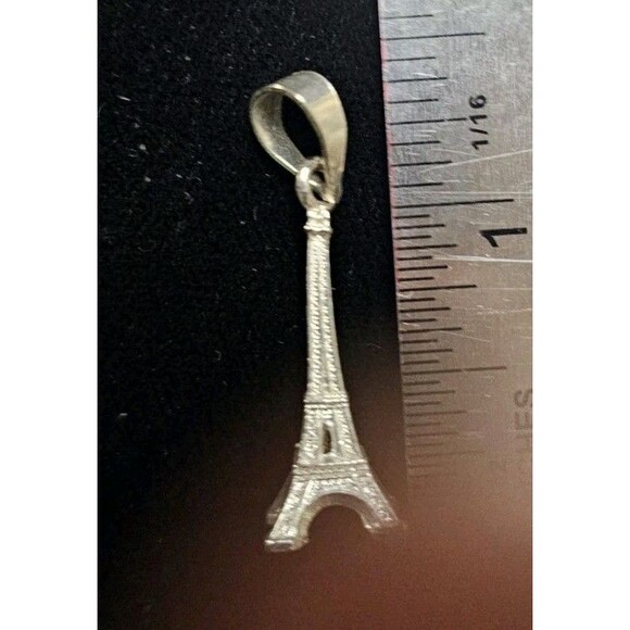 Eiffel Tower Silver Charm Paris Love 925 - Picture 7 of 7